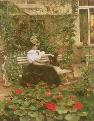 Fleurs sur la terrasse